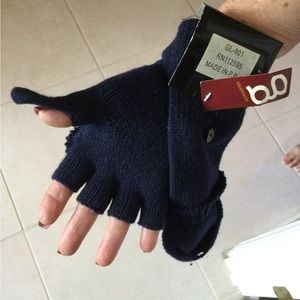 Fingerless Gloves with Mitten Cover